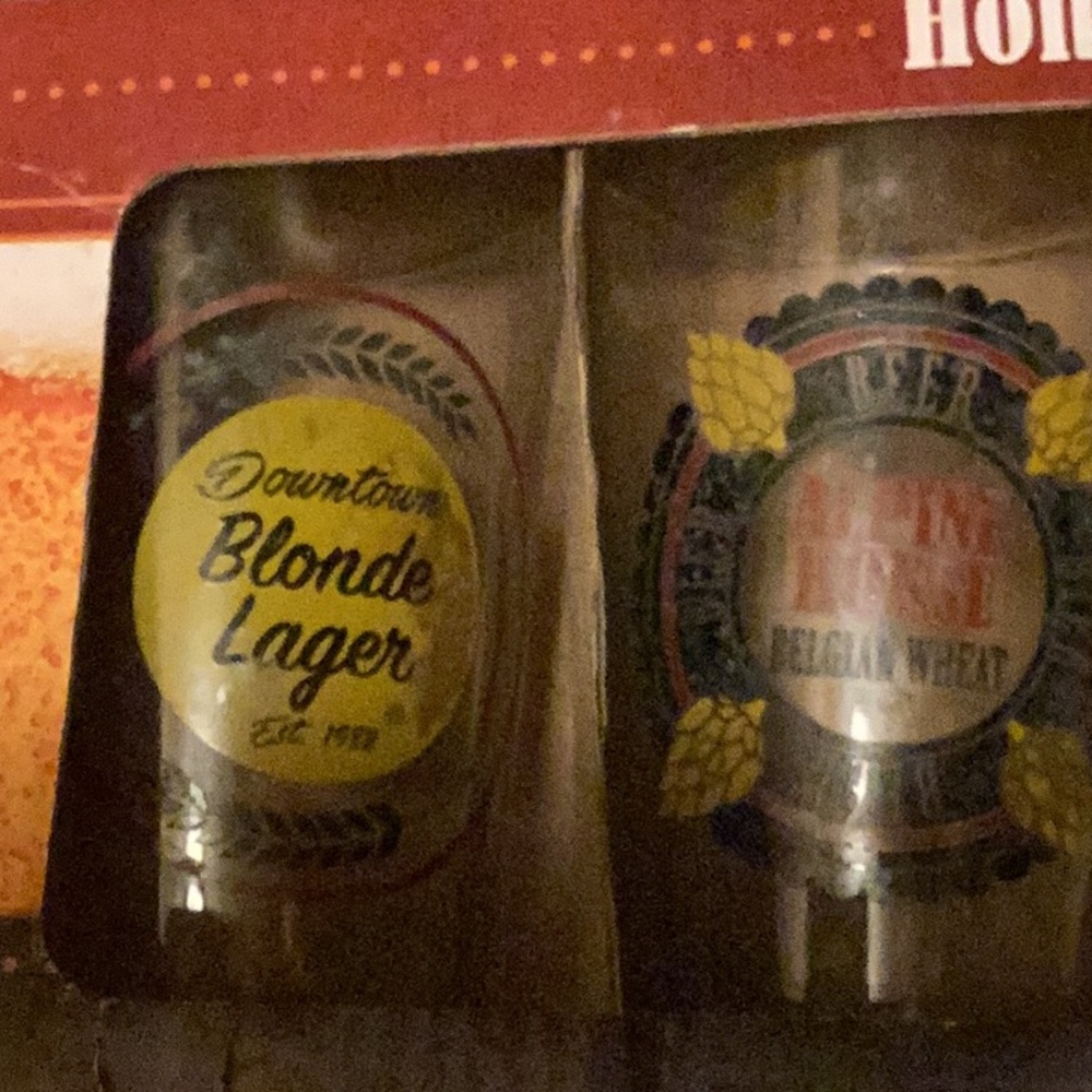 PINT 🍺 BEER GLASSES Set Of 4 Downtown Blonde Alpine Horse, Bad Neighbor 🍺